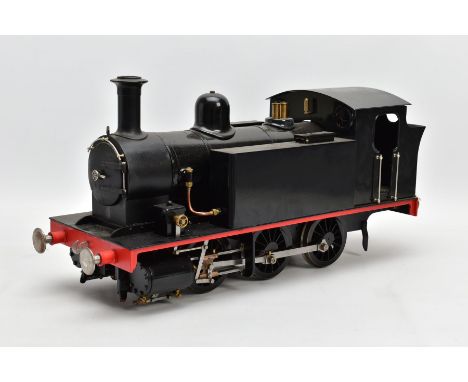 A HANDBUILT 1/8 SCALE 3.5 INCH (89mm) GAUGE LIVE STEAM MODEL OF AN 0-6-0 TANK LOCOMOTIVE, not tested, comes without any boile