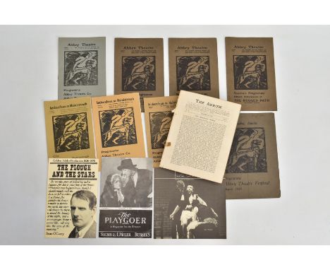 ABBEY THEATRE (DUBLIN) ARCHIVE, programmes and five issues of The Arrow, edited by W.B. Yeats, the programmes are 'Arms and t