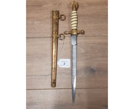 GERMAN MODEL 1938 NAVAL OFFICERS DAGGER BY CLEMENT AND JUNG S