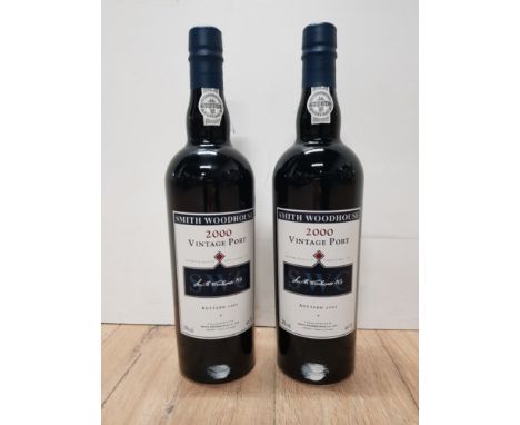 TWO BOTTLES OF 75CL SMITH WOODHOUSE 2000 VINTAGE PORT