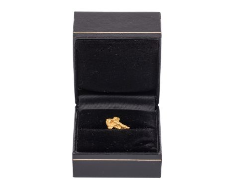 Natürliches/r Goldnugget, ca. 2,06 Gramm, der Goldgehalt von Nuggets liegt bei ca. 80 - 90 %.  | Natural gold nugget, approx.