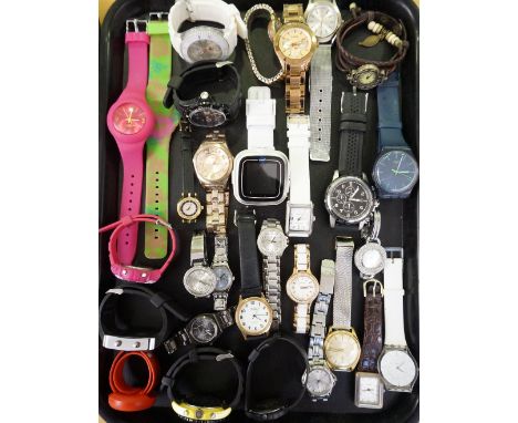 SELECTION OF LADIES, GENTLEMEN'S ND CHILDREN'S WRISTWATCHES
including Swatch, Fossil, Gucci, Rotary, Sekinda, V-tech, Casio, 