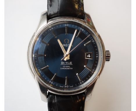 GENTLEMAN'S OMEGA DE VILLE 'HOUR VISION' CO-AXIAL CHRONOMETER
with stainless steel case, silvered hands and baton markers on 