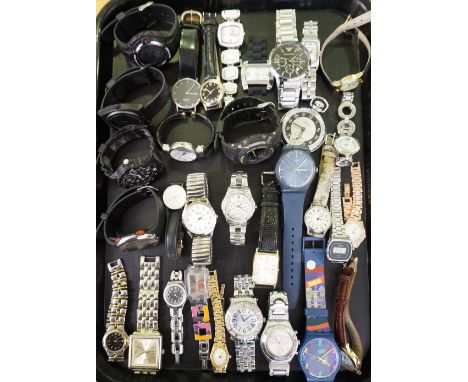 SELECTION OF LADIES AND GENTLEMEN'S WRISTWATCHES
including Casio, Emporio Armarni, Swatch, Accurist, Limit, Citizen, DKNY, Lo