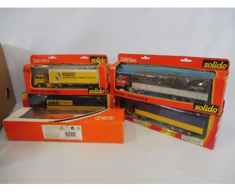 A quantity of HGV transporters and lorries, to include Corgi and Solido.