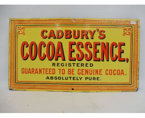 A Cadbury's Cocoa Essence rectangular enamel sign, by Falkirk Iron, excellent condition, minor older retouching to the border