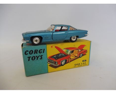 Corgi Toys no. 241 - Ghia L6.4 with Chrysler engine, model in near mint condition.