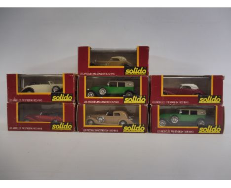 Seven boxed Solido models from the 'AGED, OR' range, to include Rolls-Royce.
