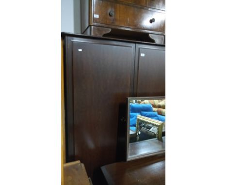 MAHOGANY DOUBLE DOOR WARDROBE