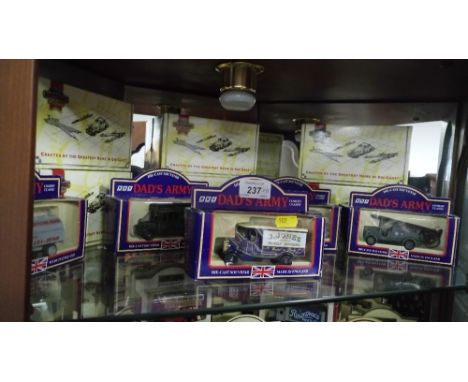 1 SHELF OF DAD'S ARMY BOXED MODEL CARS