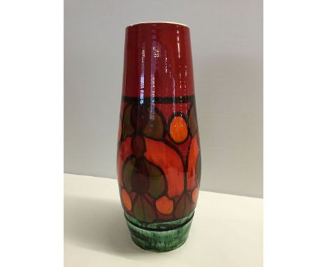 A large Poole Pottery vase. 40cm (16 inches) tall. Delphis pattern.