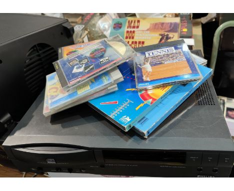 A vintage CD-1 games machine and games. 