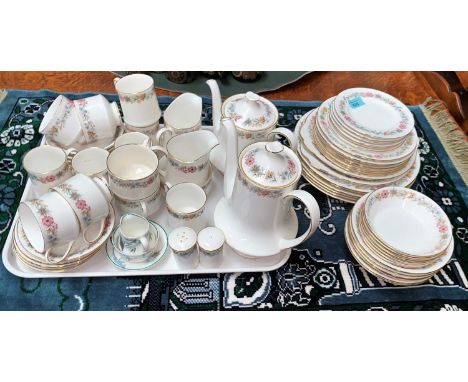 A six setting part Royal Albert, part Paragon 'Belinda' tea and coffee service, approx 48 pieces 