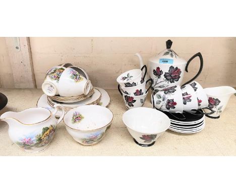 a royal Albert Masquerade 6 setting tea service; a Royal Vale tea service. 