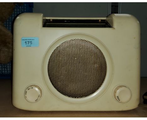 A BUSH cream coloured bakelite radio 