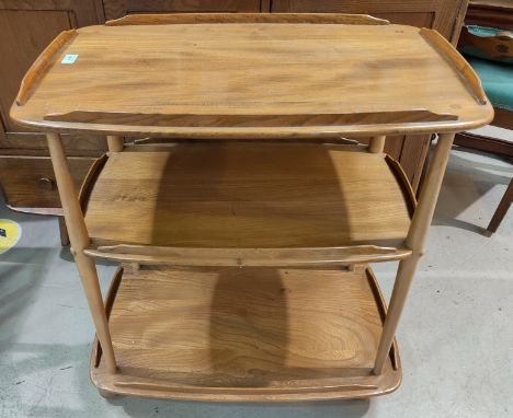 An Ercol light elm 3 height tea trolley 
