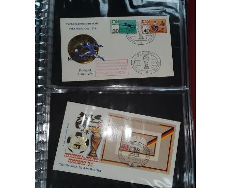 An Album of 1974 First Day Covers, featuring stamped examples etc.