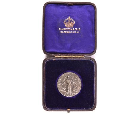 A silver Auto Cycle Union 'Six Day Trial' medal for 1912. Awarded to A.P. Maurice for this famous motorcycle endurance trial.