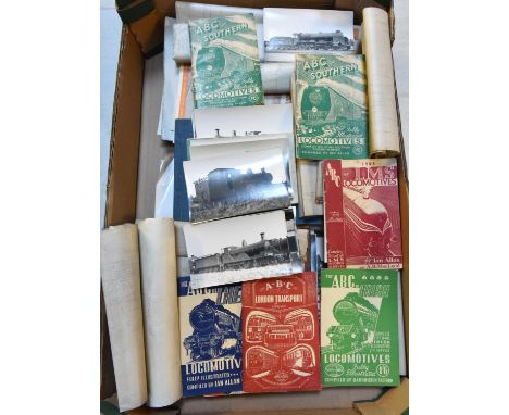 A quantity of railway related paperwork. Including Southern Railway items; ABC booklets; Southern Electrics, GWR, LNER, South
