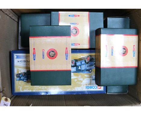 8x Corgi Classics, Corgi Premium, etc. Including; Pickfords set 55201 - 2x Diamond T Ballast with girder trailer and steel lo