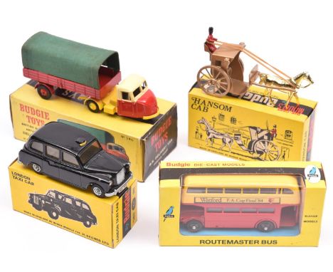 4 Budgie Toys. British Railways Articulated Delivery Van (240). In cream and maroon British Railways livery, with green canva