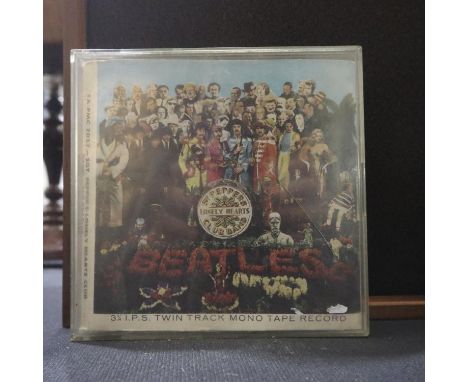 The Beatles Sgt. Peppers Lonely Hearts Club Band, 3 3/4 LPs twin track mono tape record. UK P&amp;P Group 2 (£20+VAT for the 