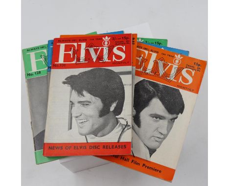 Elvis magazine numbers 128-134 inclusive. UK P&amp;P Group 2 (£20+VAT for the first lot and £4+VAT for subsequent lots) 