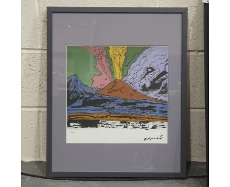 Andy Warhol (1928-1987): limited edition screenprint on Arches (France) paper, Vesuvius, 38/100, from the Georges Israel Leo 