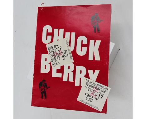 Chuck Berry, The Animals &amp; Swinging Blue Jeans Tour programme 1964, with two Odeon Liverpool tickets. Not available for i
