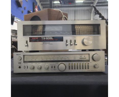 Sony STR242L receiver and Pioneer TX608L tuner. All electrical items in this lot have been PAT tested for safety and have pas