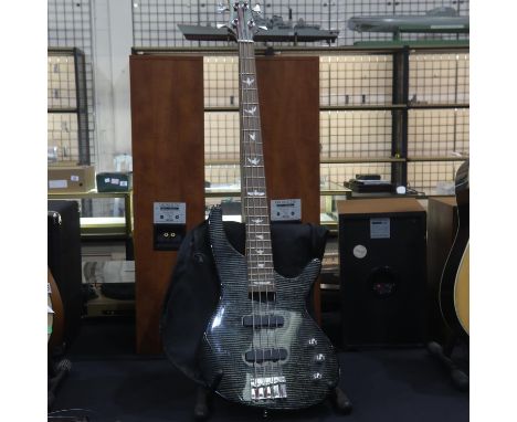 Lindo electric bass guitar, 35 inch scale with soft case. Not available for in-house P&amp;P