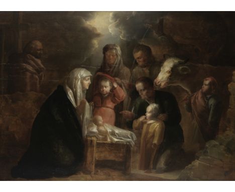 Jan van de Venne, called Pseudo van de Venne (Malines circa 1600-circa 1651 Brussels)The Adoration of the Shepherds oil on pa
