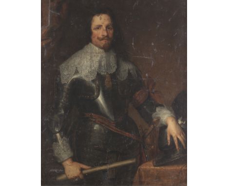 After Sir Anthony van Dyck, 19th CenturyPortrait of Prince Tommaso Francesco of Savoy-Carignano, three-quarter-length, in arm