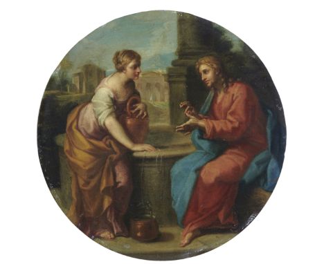 Placido Costanzi (Rome 1690-1759)Noli me tangere; and Christ and the Woman of Samaria a pair, oil on copper, tondi25.1cm. (10