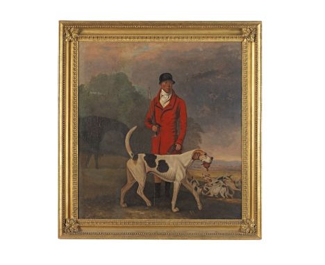 Circle of Benjamin Marshall (Seagrave 1768-1835 London)Portrait of a gentleman, said to be Lord Althorpe's huntsman, Charles 