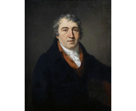 English School, circa 1800Portrait of a gentleman, half-length, in a blue coat oil on canvas75.2 x 60.7cm (29 5/8 x 23 7/8in)