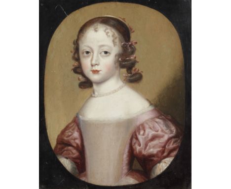 Circle of Theodore Russell (London 1614-1689)Portrait of a young girl, said to be Princess Elizabeth Stuart while imprisoned 
