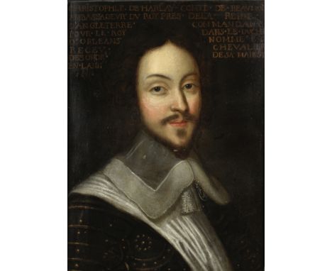 Follower of Philippe de Champaigne (Brussels 1602-1674 Paris)Portrait of gentleman, said to be Christophe de Harlay, Comte de
