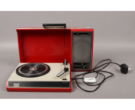 A Philips 423 portable record player.Condition report intended as a guide only.Not working