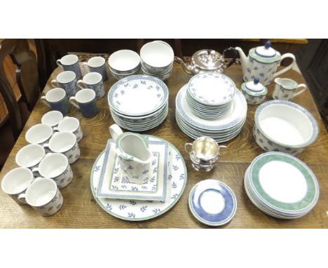 A large collection of Villeroy & Boch dinner and tea wares, design 1748/Cordoba (Gallo Design), in various co-ordinating patt