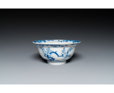 Full title: A Chinese blue and white bowl with cherry blossom design, KangxiDescription:Dia.: 20,5 cm - H.: 9,5 cm