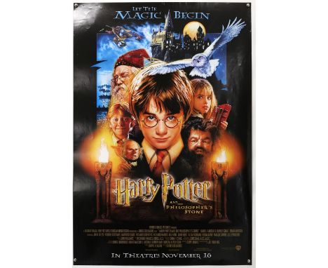 Harry Potter and the Philosopher's Stone (2001) Advance US One Sheet film poster, flat, 27 x 41 inches.Condition Report:  Dou