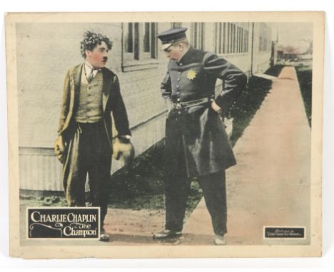 The Champion (R-1919) US Lobby card for this Charlie Chaplin classic, 11 x 14 inches. 