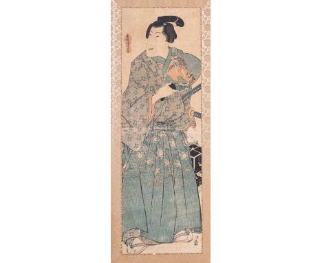 Utagawa Kunisada (1786-1864) signed with his nickname Kochoro KunisadaA large Ukiyo-e print depicting an actorJapan, early 19