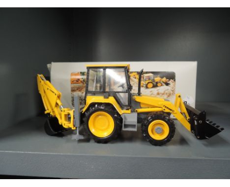 A Conrad 1:35 scale plastic model, Fermec Turbo digger tractor, in original box