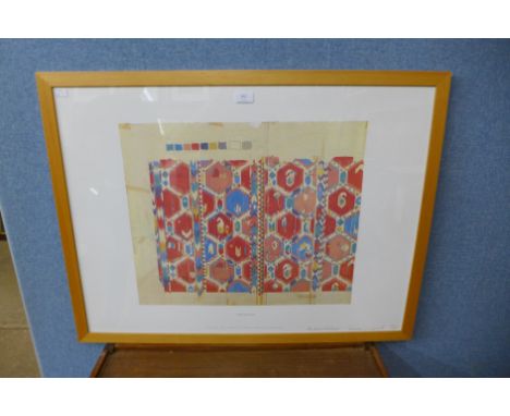 A Susan Collier and Sarah Campbell limited edition signed print, Silk Passage, numbered 10/500, framed