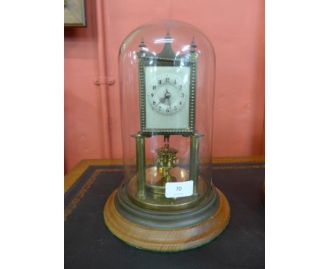 A German Gustav Becker 400-day Torsion anniversary clock
