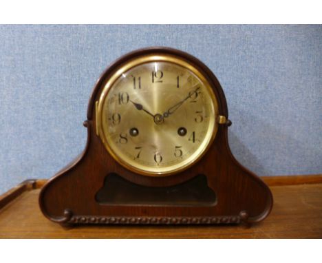 A German Wurttemberg Kienzle oak mantel clock