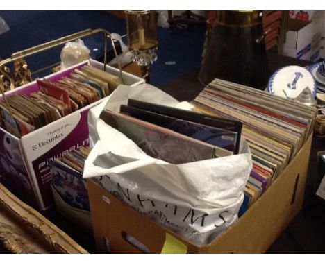 A collection of vintage records, to include Elvis etc.