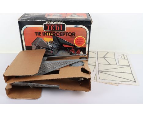 Vintage Boxed Clipper Meccano Star Wars Return of The Jedi Tie Interceptor Vehicle, made in France/Assemble in Angleterre sti